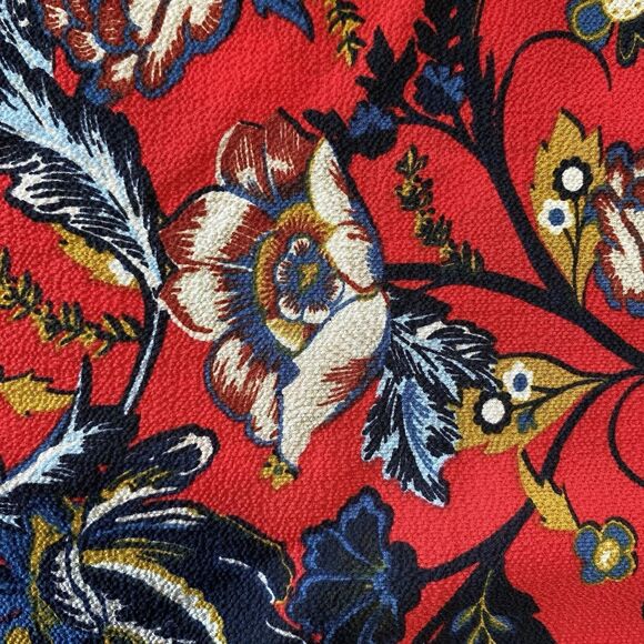 Anthropologie Fig and Flower Women's 1X Aztec Floral Print Button Top 3/4 Sleeve - Picture 6 of 11